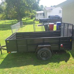 5x10 Utility Trailer 2ft Walls