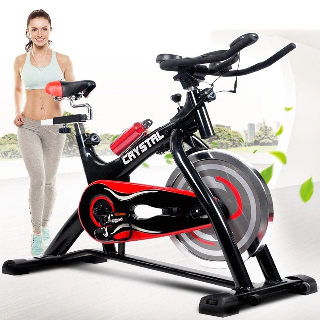 Brand New 2019 Crystal Exercise Stationary Spinning Bike Cardio Home Indoor