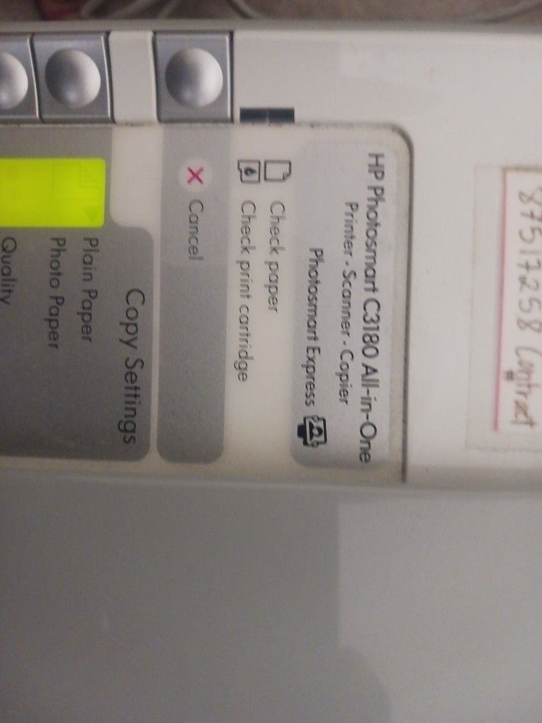 Hp Photosmart C3180 All In One