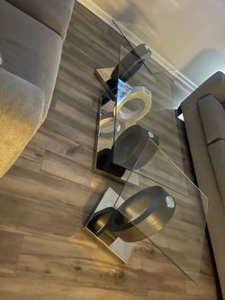 3 piece living-room glass table set
