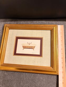 Framed Clawfoot Bathtub Art Print