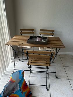 3-Piece Wooden Bistro Dining Set