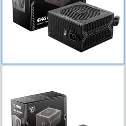 MSI MAG A650BN, Non-Modular Compact 650W Power Supply, 80+ Bronze, Low-Noise Fan, Active PFC Design