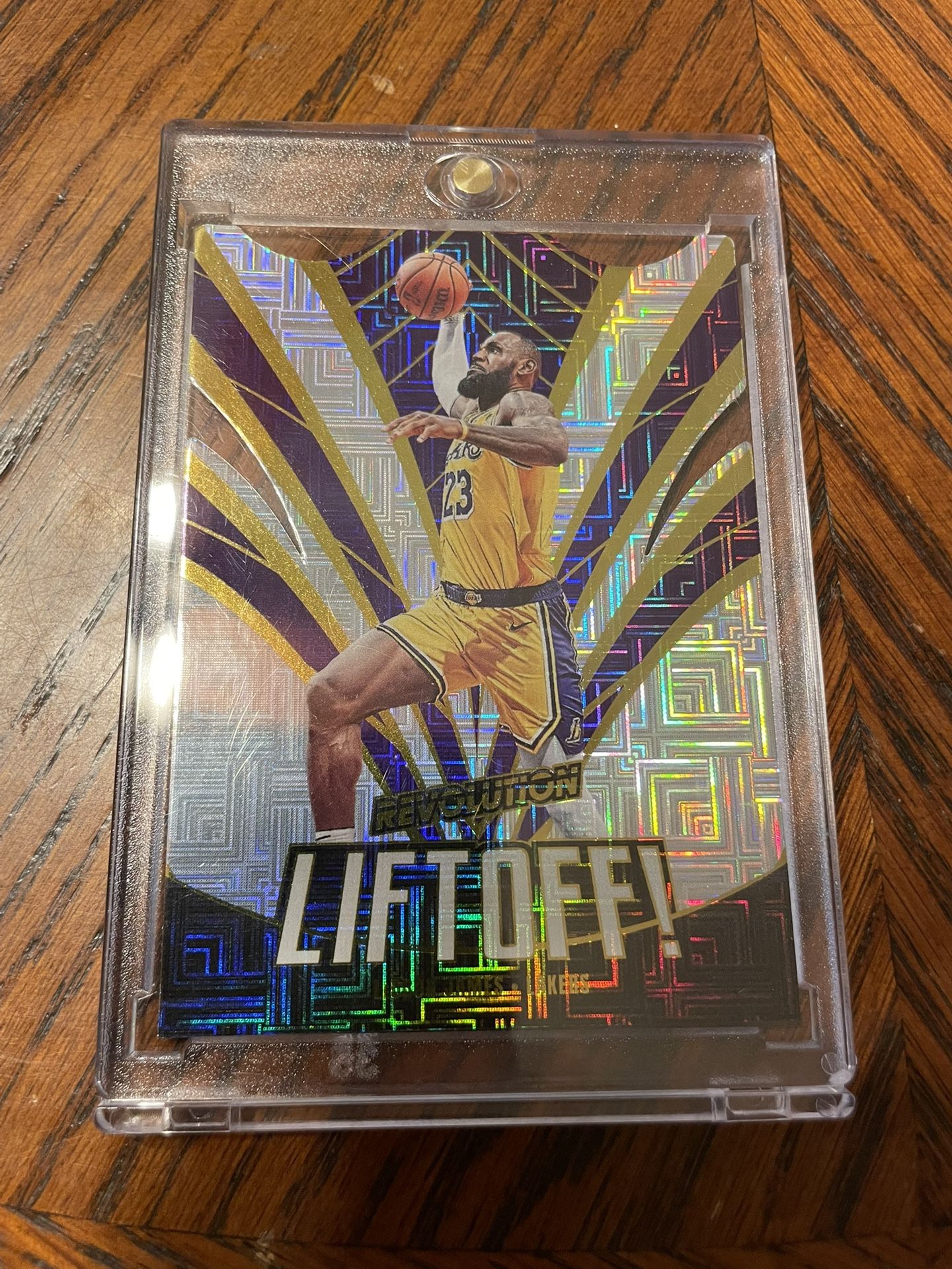 2023-24 Panini Revolution Basketball Liftoff! Die-Cut #1 LeBron James Lakers