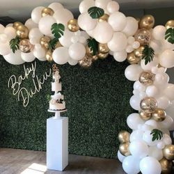 126 PCS Leaf 🍃 Látex Balloons 🎈 Garland For Weddings Showers Birthday Party decoration