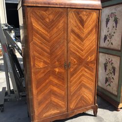 Antique Large Wardrobe French Armoire