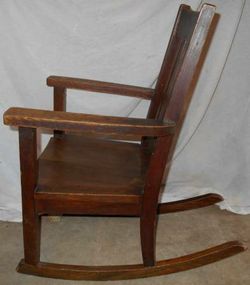 Rocking Chair-Old Antique Children's Rocking Chair