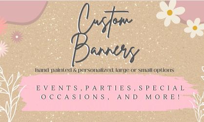 Custom Hand Painted Event Banners🎉