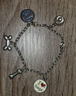 Love my dog charm Bracelet