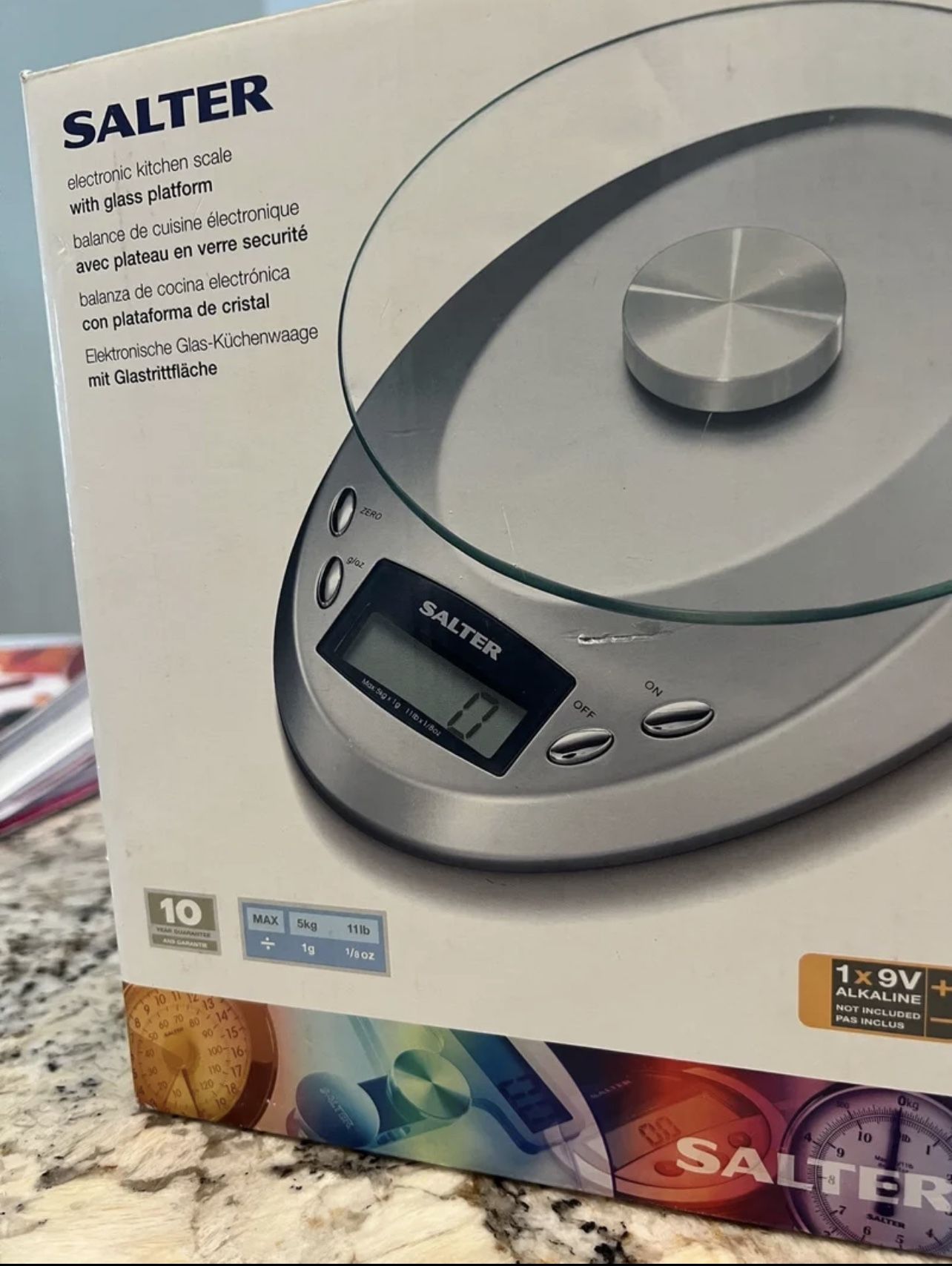 Digital Glass Kitchen Scale-BOX NEVER OPENED