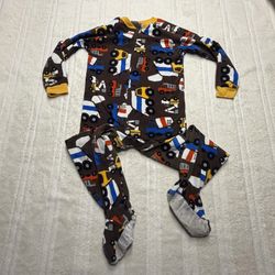 Carter’s Onesie Pajamas size 5T Heavy Equipment Theme