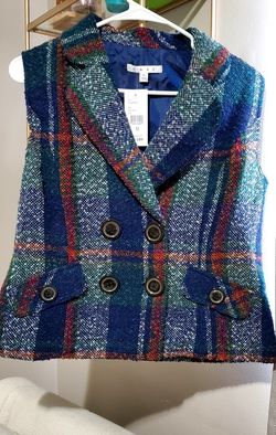 Cabi Plaid Vest