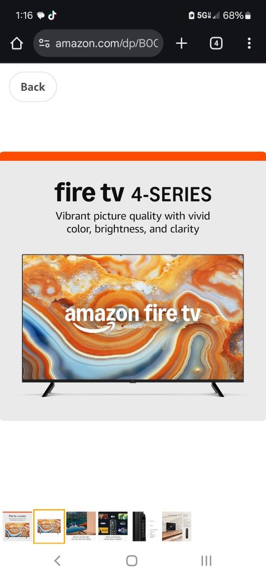 55" Amazon Fire Tv