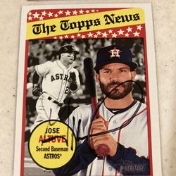 Jose Altuve Autographed Card with COA 