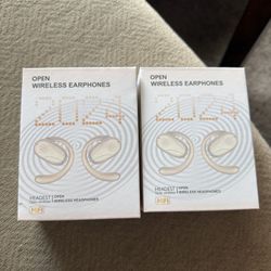 Open Wireless Earphones 2024 (2 Brand New Pairs)