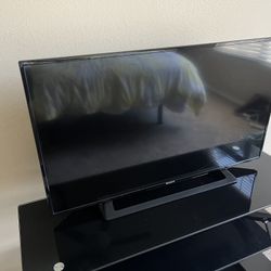 40-Inch Black Sony TV with Remote
