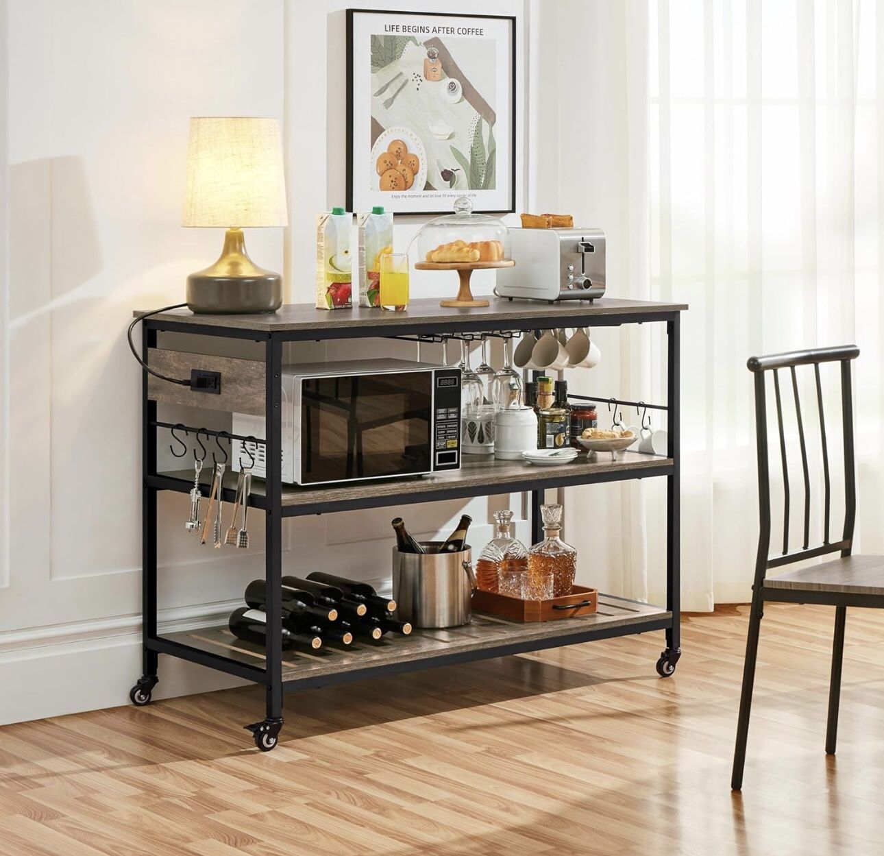 Kitchen Storage Table ( Wheels Not Included)