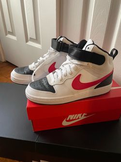 Nike High-Top Sneakers White Black Red