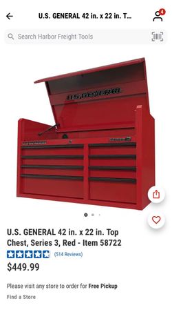 US General 42” top chest - new