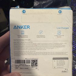 Brand New Anker Nano 5-in-1 Travel Adapter (20W Fast Charging)