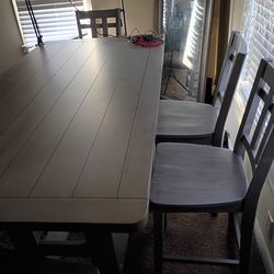 6 chairs and table set