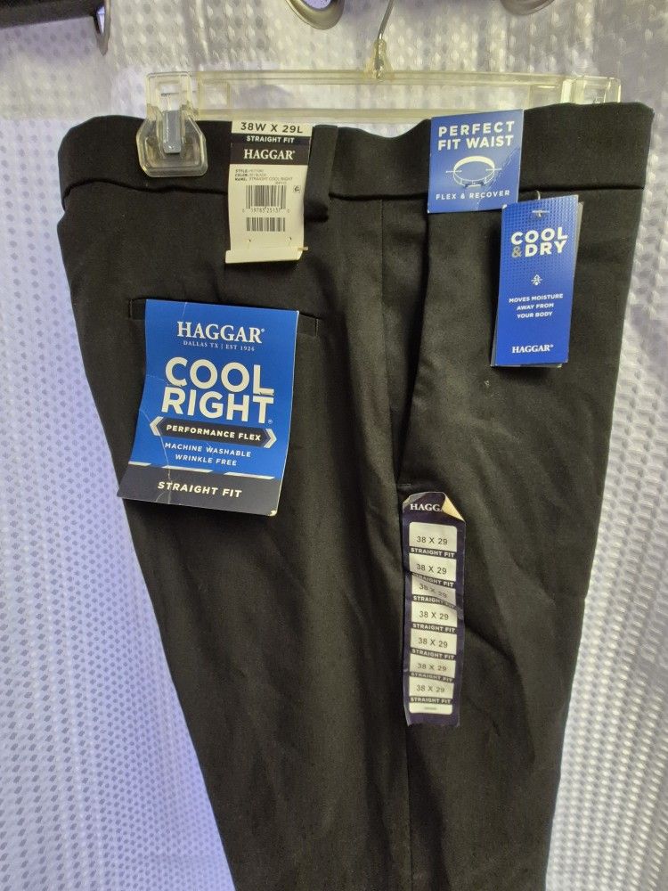 Men's Haggar 38×29 Cool RIGHT Performance Slacks