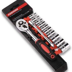 12pcs 1/4 Inch Ratchet Socket Wrench Set
