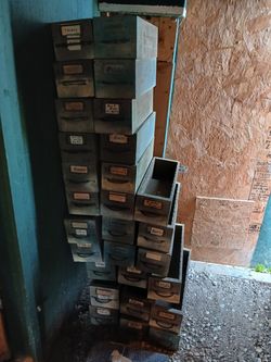 Card Catalog Drawers