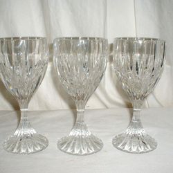 Vintage Mikasa “Park Lane” Crystal Wine Goblets ✨
