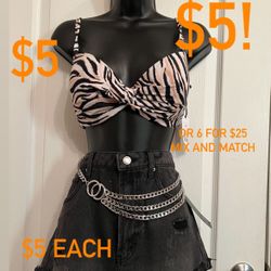 Various Brand / NWT  or NWOT 🏷️ Summer Tops/ Crop Tops /bathing Suit-braletts/ Bodysuit/