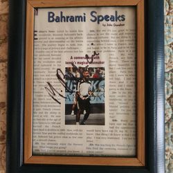 Autographed Picture Of Monsour Bahrami
