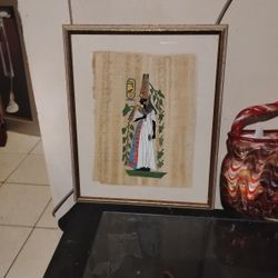 Framed Papyrus Artwork