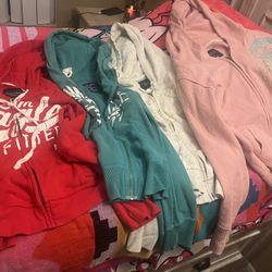 American Eagle Outfitters 4 Hooded sweatshirts 2 Sweaters 1 Sleeveless Shirt 