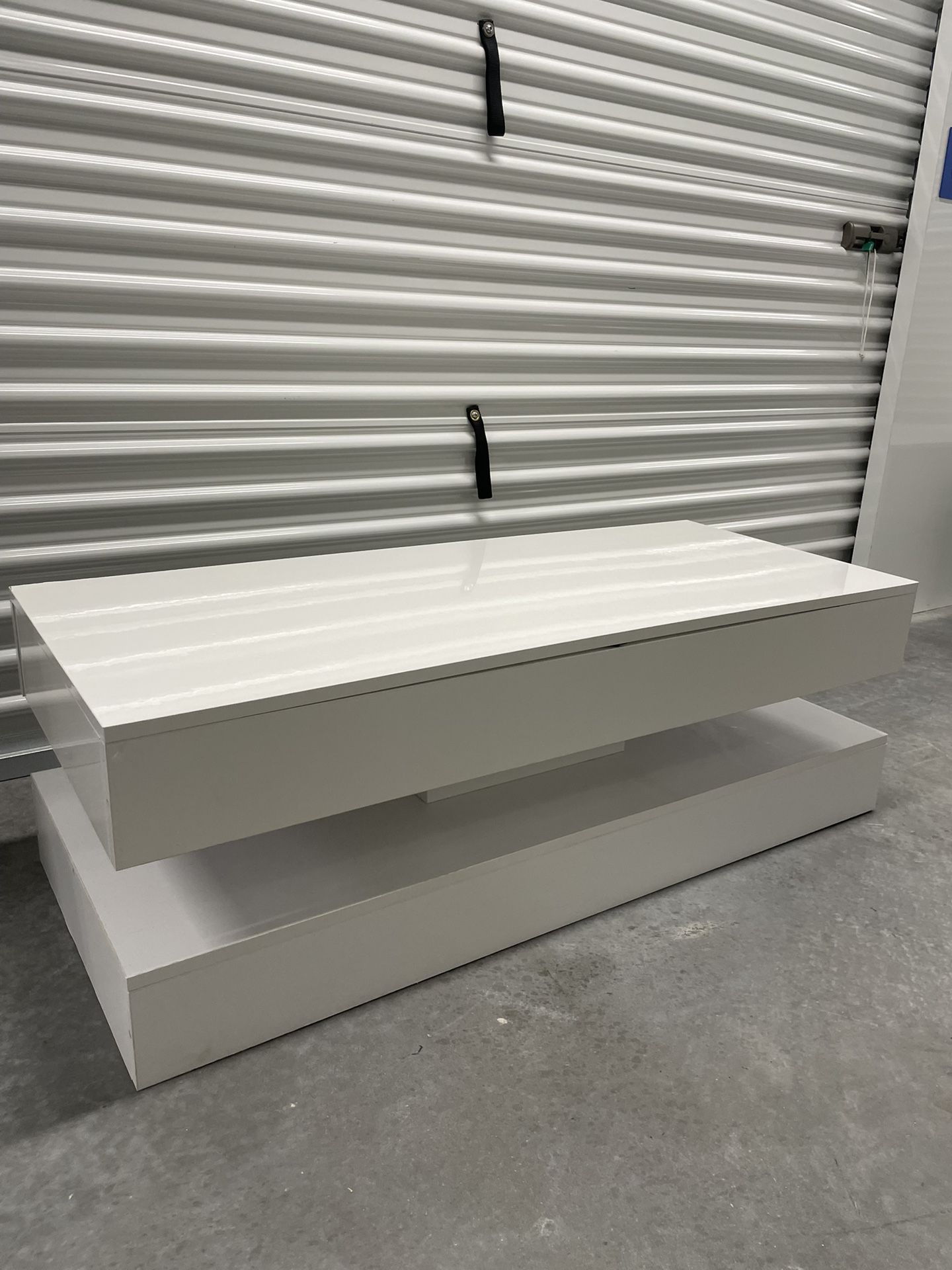 Modern High-Gloss Floating Coffee Table