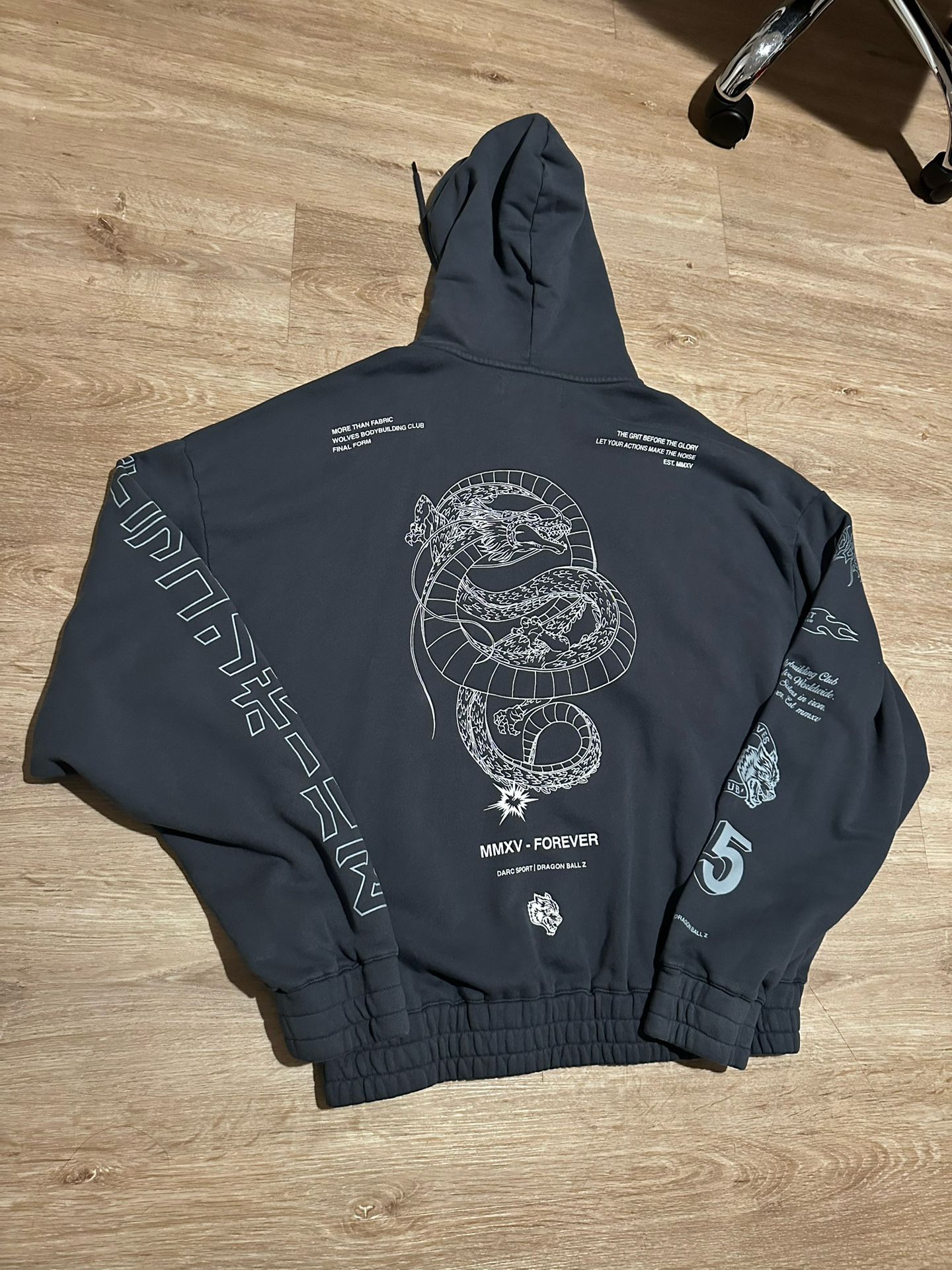 Dragon Ball Z x Darc Sport Shenron Oversized Zip Hoodie for Dragon Ball Z x Darc Sport Shenron Oversized Zip Hoodie for