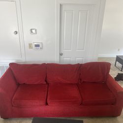 Red 3 Seater Couch