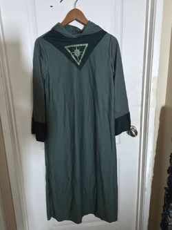 Green Hooded vintage alien costume