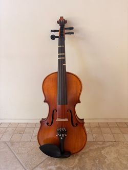 3/4 violin hard case rosin shoulder rest bow