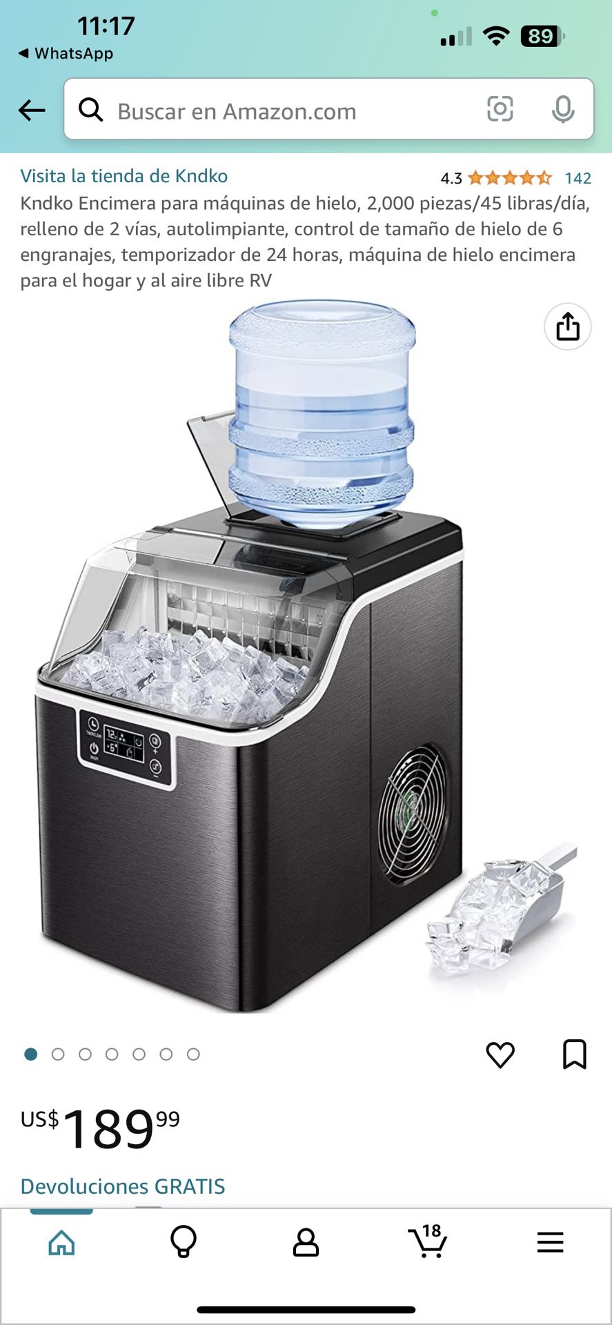 Máquina de hielo para encimera, máquina de hielo de 6