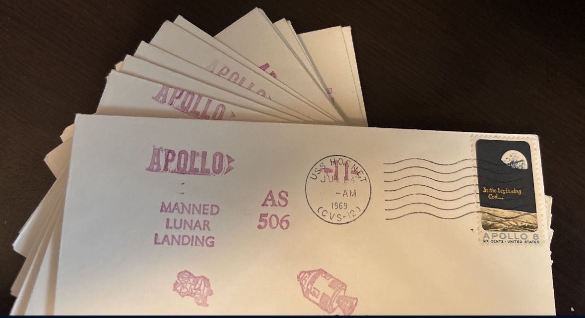 Apollo 11 USS Hornet Recovery Covers – 20 Original 1969 Cachets