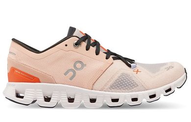On Women's Cloud X 3 Sneakers, Rose/Sand, Pink size 9.5