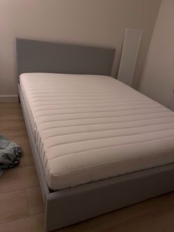 Bed Frame and Mattress (pickup asap)