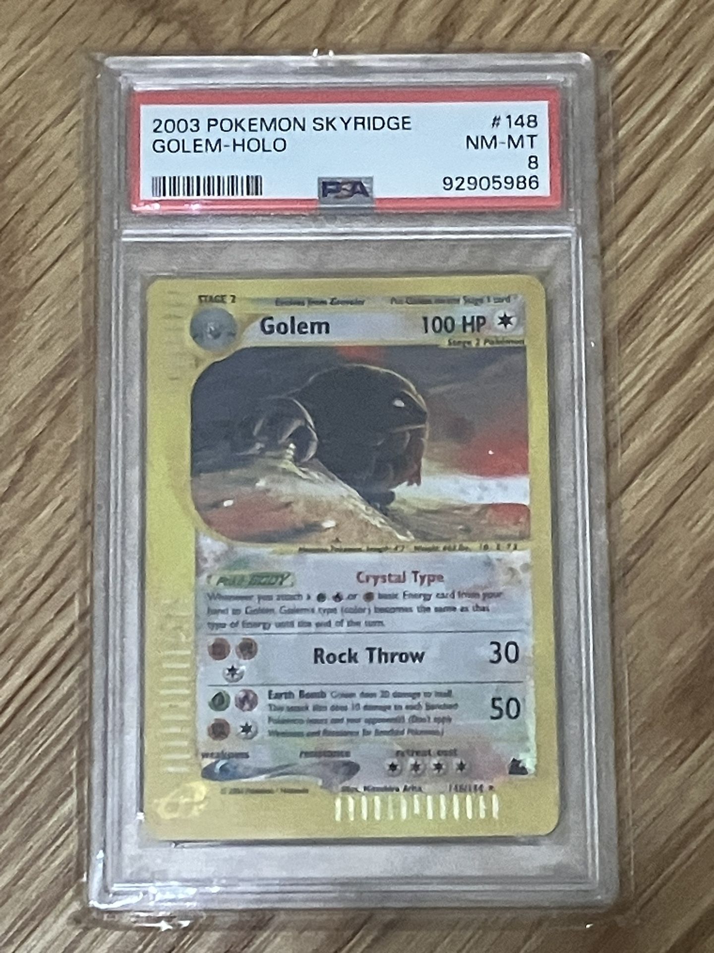 Crystal Golem Skyridge PSA 8