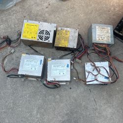 Lot Of 6 Old Arcade Video Game Power Supply Supplies Happ U-SAN Electron Power Pro APS Switching  Amusement Plus 