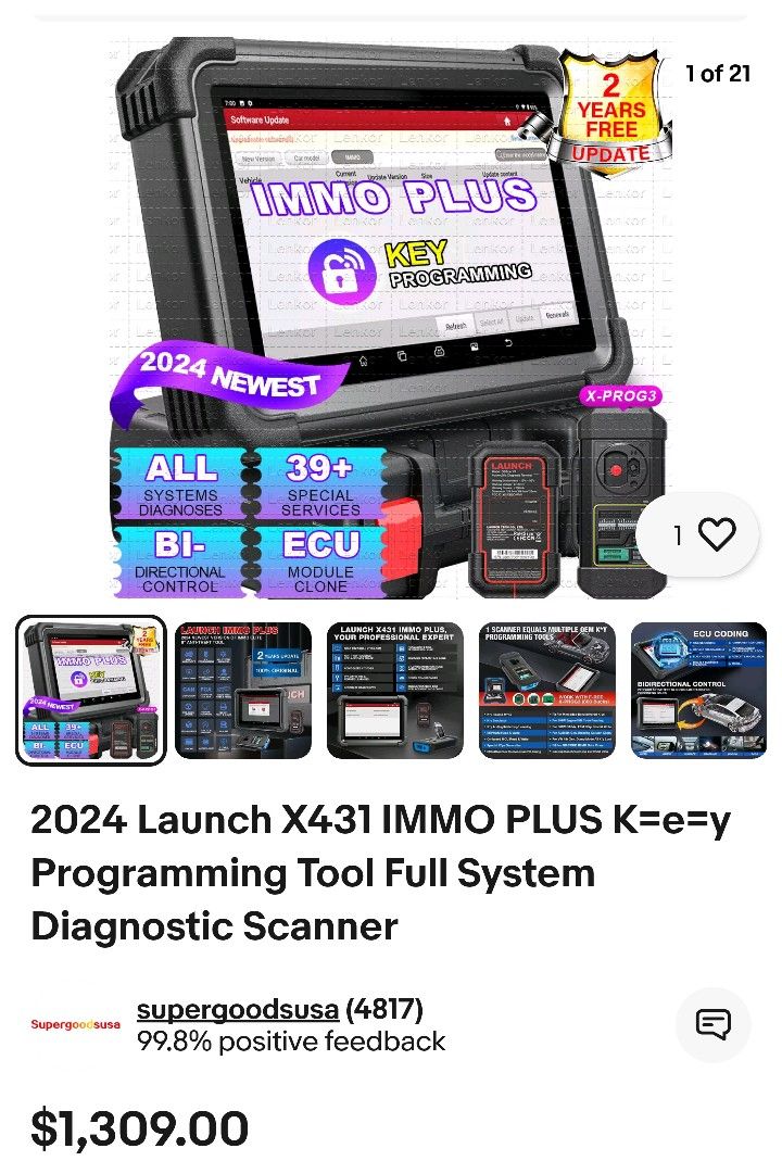 Vehicle Diagnostics And Key Programmer Like New