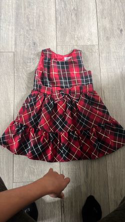 Red Checkered Holiday Toddler Dress Size 3