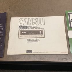 Sansui 9090  owners manual 