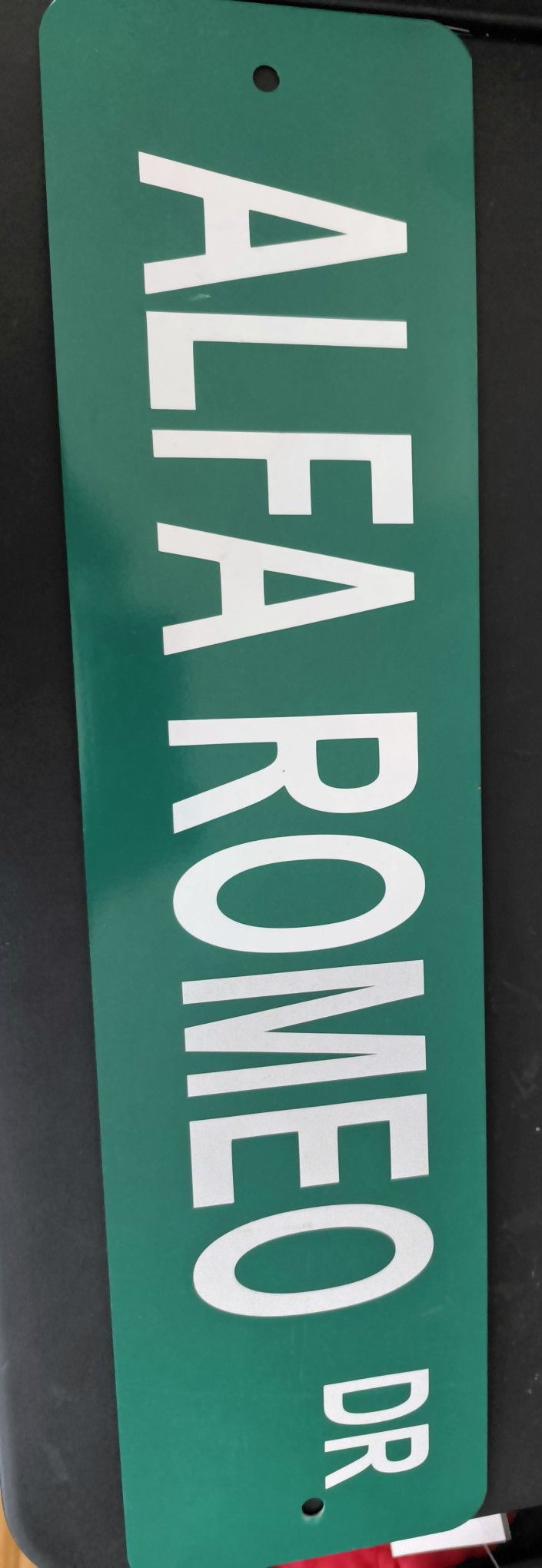 Alfa Romeo FCA automobile street metal sign rare