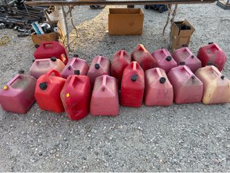 Gas cans, kayaks