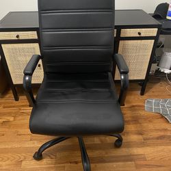 Black Office Chair On Wheels